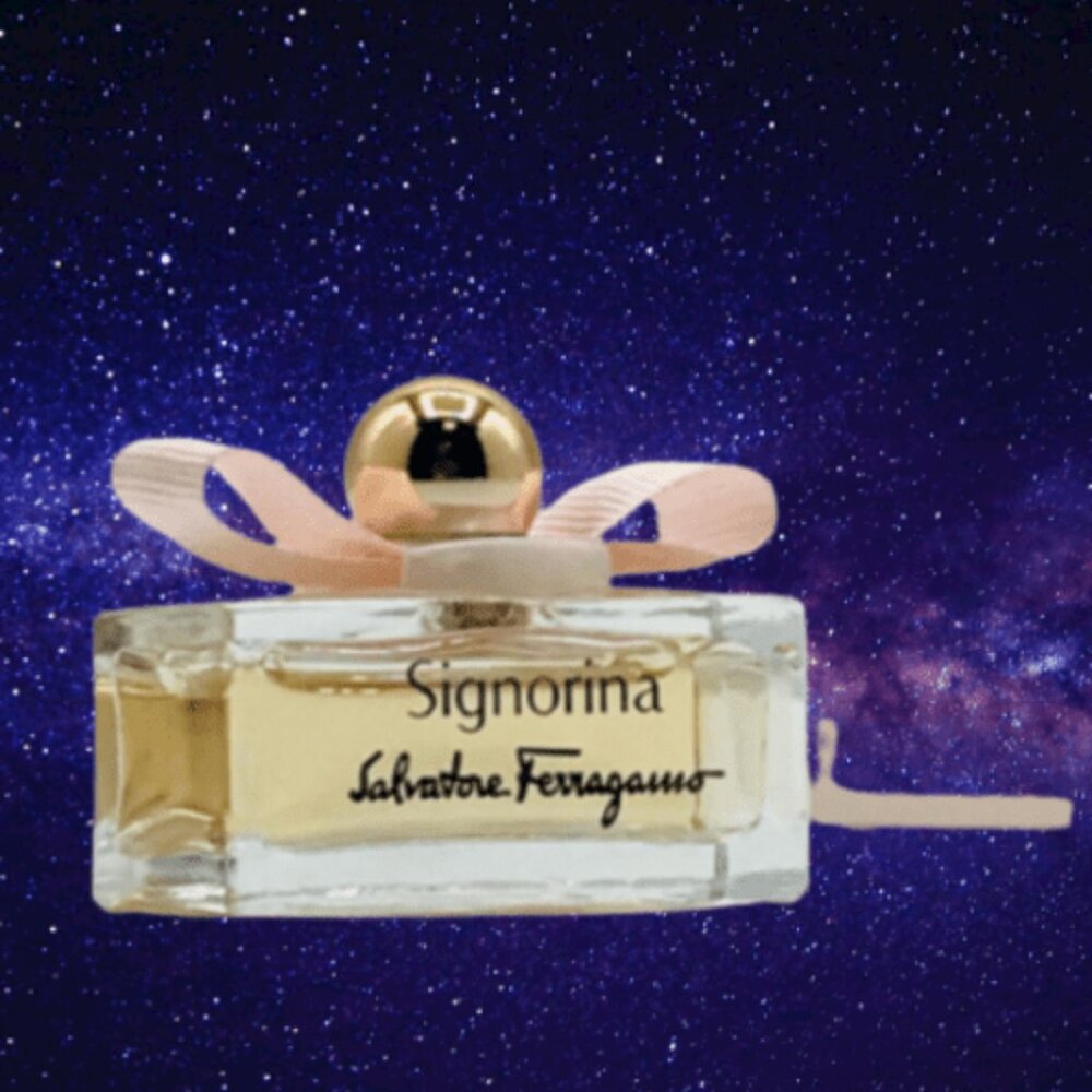 * MINI * SALVATORE FERRAGAMO SIGNORINA PARFUM SPLASH 0.17 OZ NEW IN BOX